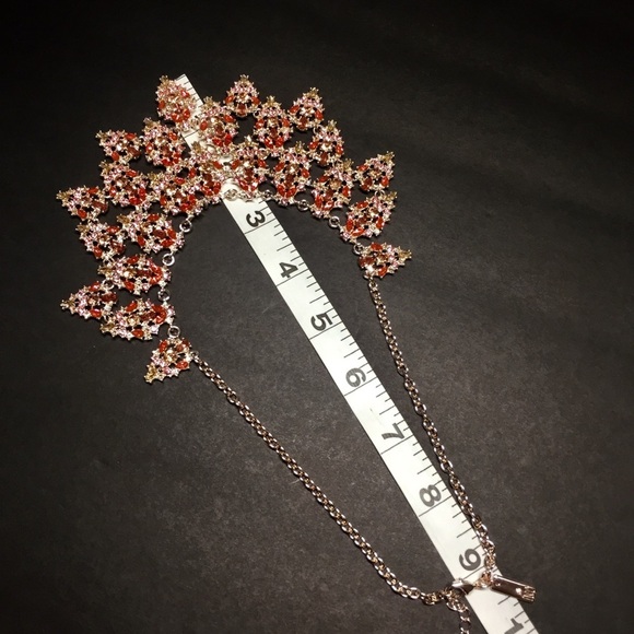 INC Multi-Crystal Triple-Row Statement Necklace - Picture 8 of 8